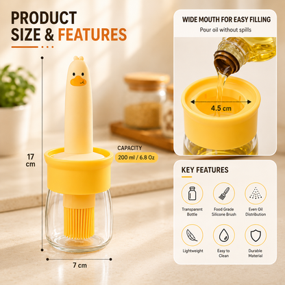BrushFlow™  One for Oil. One for Ghee.