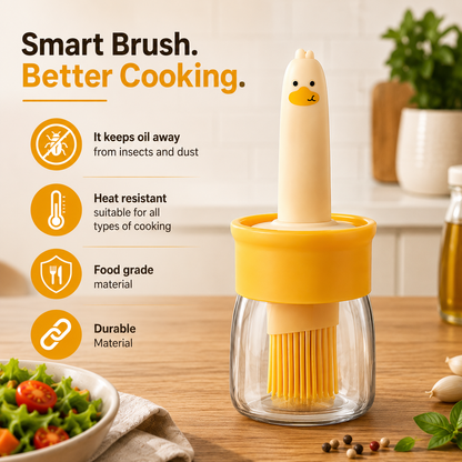 BrushFlow™  One for Oil. One for Ghee.