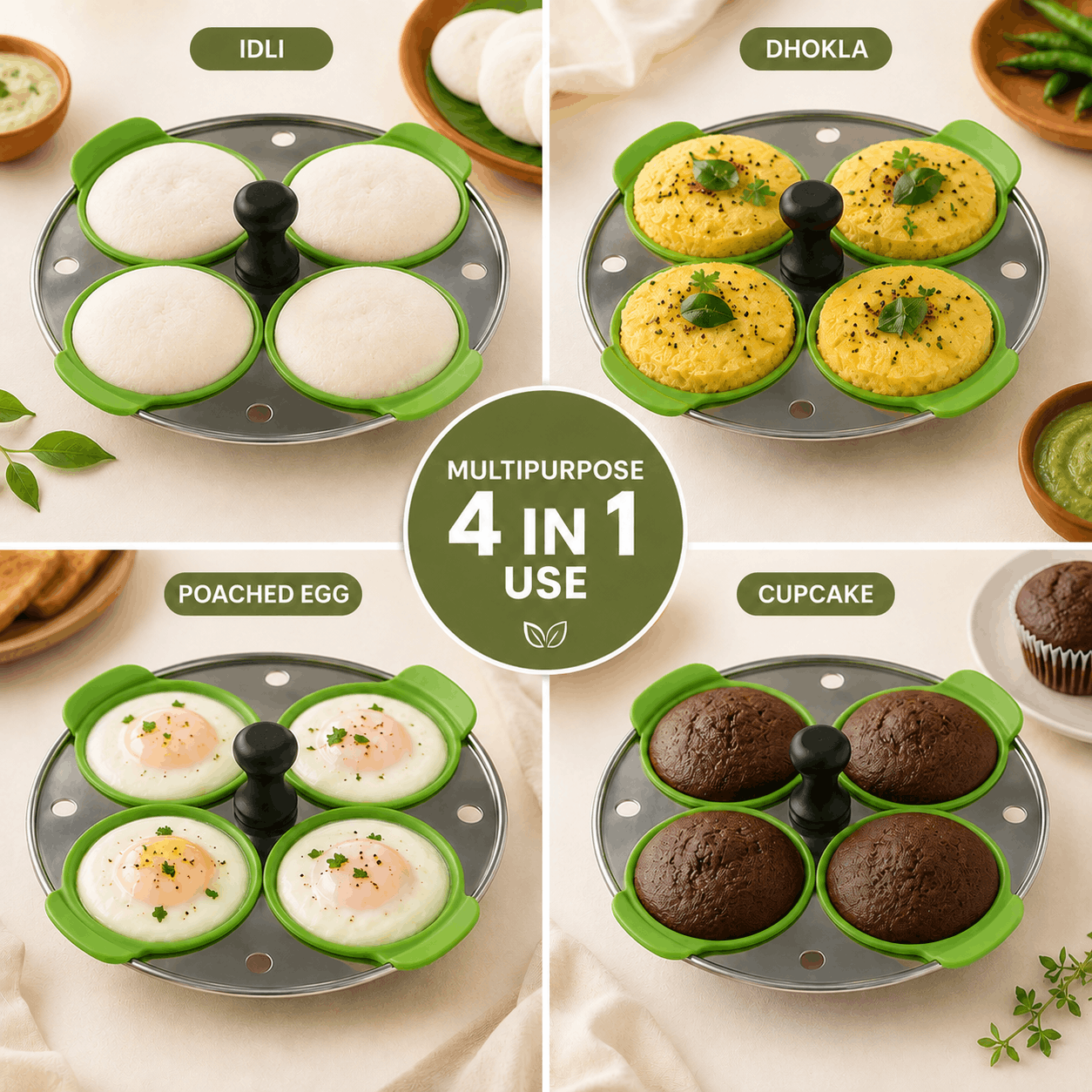 SteamNest Food Grade Silicone Cups